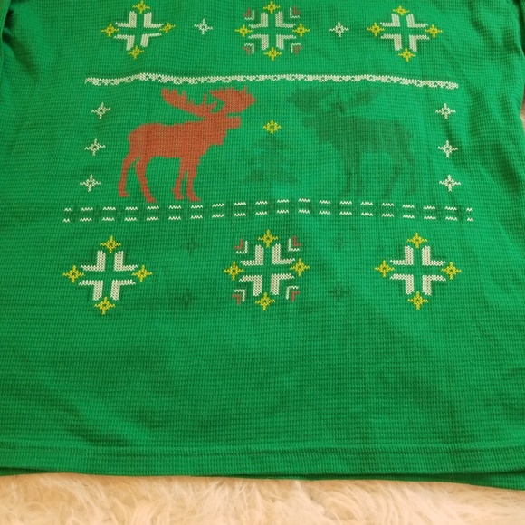 Dec.25th Ugly Sweater Thermal Shirt Size XXL - Picture 5 of 5